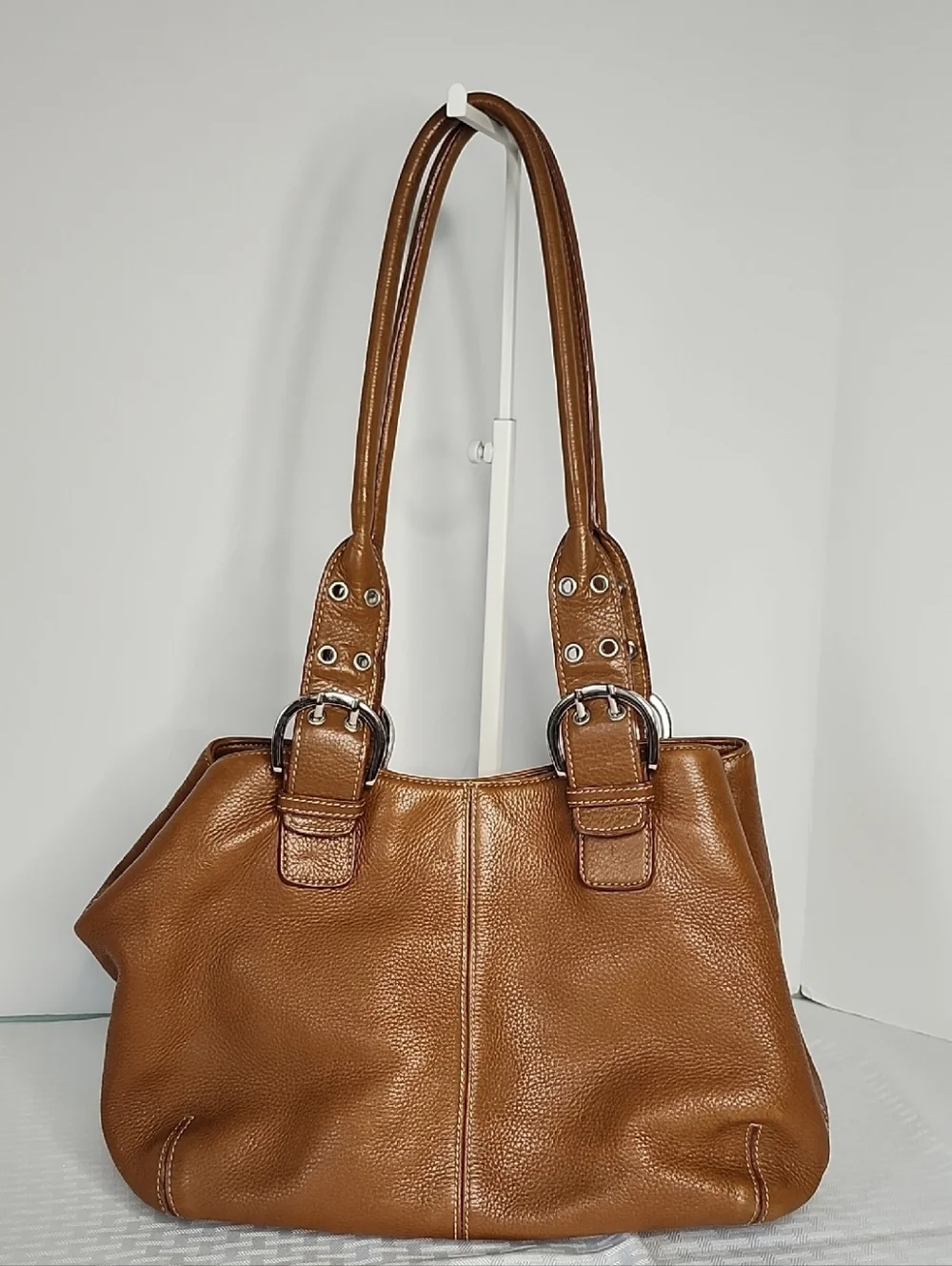 Tignanello Leather Hobo Shoulder Bag
